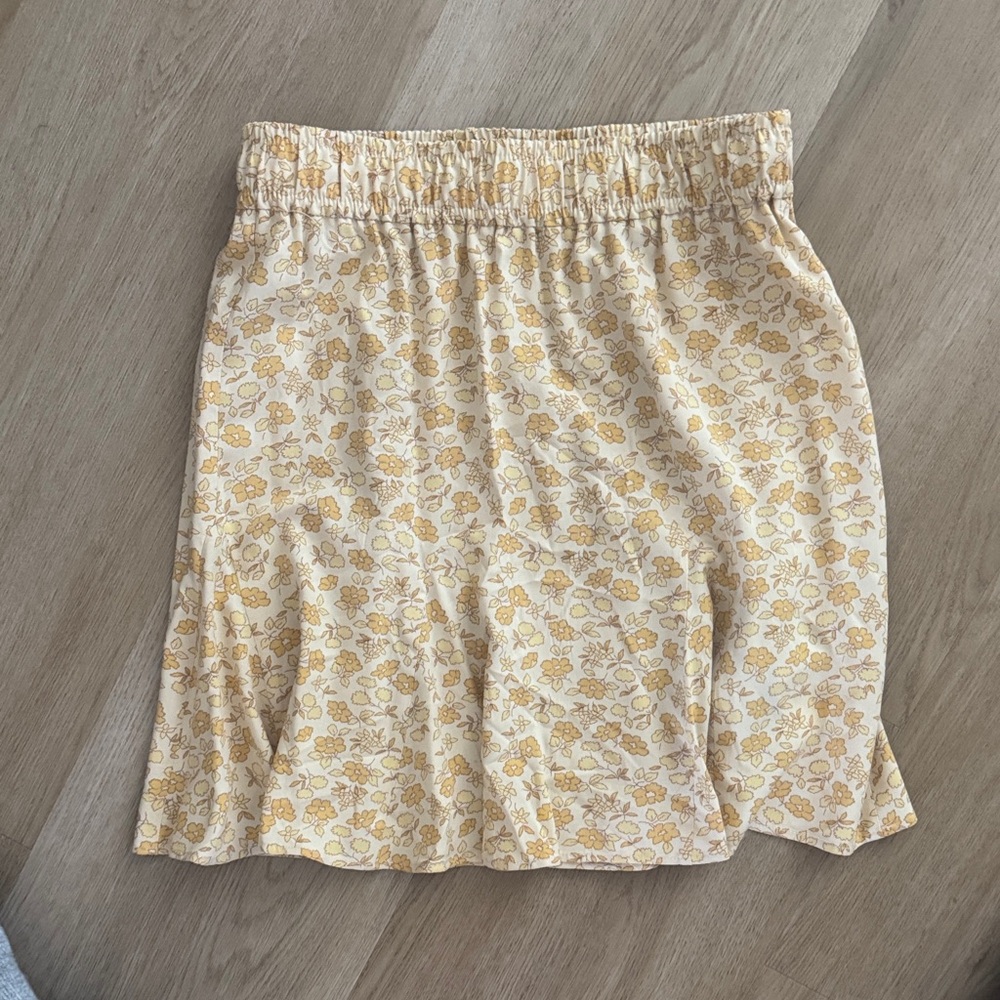 Madewell A-Line Skirt - Yellow Floral